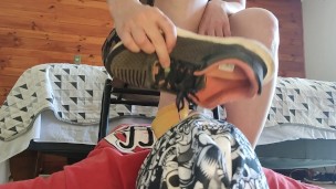 AFTER RUN , SNEAKERS , SOCKS AND FOTT WORSHIP AND SNIFF