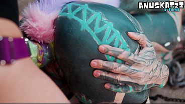 Dominatrix Owns Tattooed Cosplayer in Hot Catplay – Butt Plug Tail & Total Submission