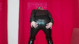FART ON LEATHER TROUSERS