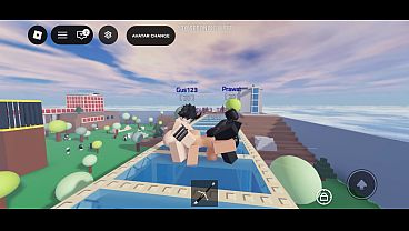 Getting spittoasted by two big dick robloxians