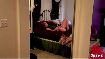 Siri Rubs Her Pussy Lips With A Dildo While Finger Fucking Her Holes!